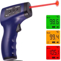Intex Thermobeam Infrared Thermometer Non Contact Digital Thermometer C and F Convertible Thermal Scanner for Adults and Kids Fever Measurement Thermometer-38