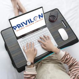 BLACK TWIST GOLDS LINE Wood Portable Laptop Table-image-50
