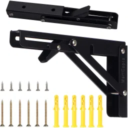 O-Folding Shelf Brackets, Inch Heavy Duty Collapsible Shelf Bracket 12 INCH Shelf Bracket-6