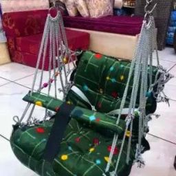 Cotton Swing for Kids, Chair Jhula for 1-3 Years Old Babies with Safety Belt Bouncer-picture-35