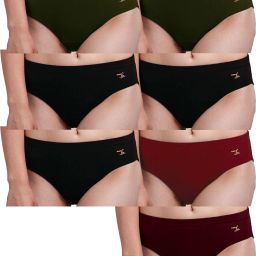 Pack of 7 Women Hipster Multicolor Panty-image-63