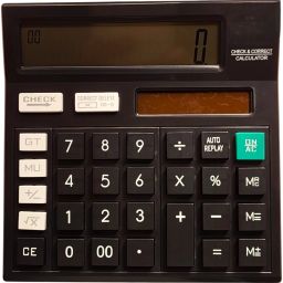 CT-512 (12 Digit) Solar Charging Black Calculater 512GT Basic Calculator-image-5