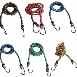 Strength Stretchable Elastic Rope/Bungee Cord for Hanging Clothes, Multicolor-0