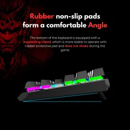 Aula F2067 TKL 100% Anti ghosting Mechanical Gaming Keyboard with 87 keys| Wired USB Tenkeyless Gaming Keyboard Compatible with Desktop, Laptop, Mac with gaming mode ,stand support,multimedia_keys,F2067 image 3