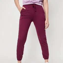 max Women Solid Purple Track Pants-picture-13