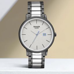 Sleek Analog Watch - For Men NT7131KM02-image-66