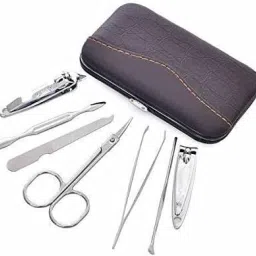 CORRUPTAK 7 IN 1 Luxury Nail Grooming Set with Designer Leather Case Personal Care Appliance Combo-image-49