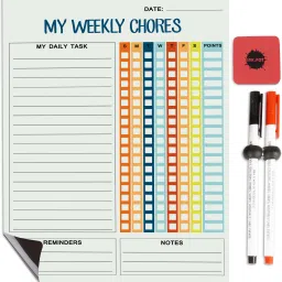 Magnetic Whiteboard My Weekly Chores Routine Planner Chore Chart Refrigerator-image-7
