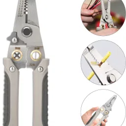 Multi-Functional Wire Splitting Pliers, Electrical Stripping Tool 6 in 1Electric Cable Stripping Cutting Cable Stripper and Crimping Wire Cutter-18