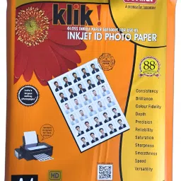 Desmat Klik Loose Sheets ( Pack of 10) Plain A4 180 gsm Photo Paper-image-24