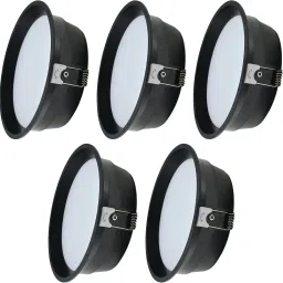 8W LED Panel Light Round, Deep Down Light (Cool White, Pack of 5) Recessed Ceiling Lamp-picture-12