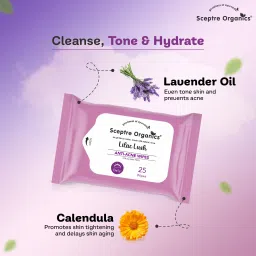 sceptre organics Refreshing & Hydrating Cleansing Wet Wipes For Face with 3 Different Fragrances image 2