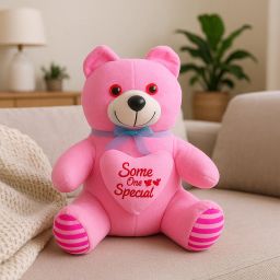 Pink Teddy Bear Soft Toy with "Some One Special" Heart | Cute Gift for Kids - 20 cm-image-129