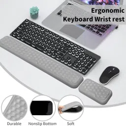 Hofason Computer Wrist Support, Memory Foam Keyboard Wrist Support, Wrist Rest Support Memory Foam keyboard mouse pad Wrist Rest image 5