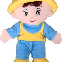 Super Soft Cute Looking Smiling Addie Boy Soft Toy / Stuffed Soft Plush Toy 40 CM for Kids Baby Love Girl Birthday Gifts Decoration Assorted Colors - Helps to Learn Role Play - 100% Safe for Kids (Multi Color]40 CM - 40 cm-44