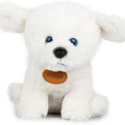 Cute Sitting K9 Pomerian Puppy - 25 cm (White)- 25 cm-12