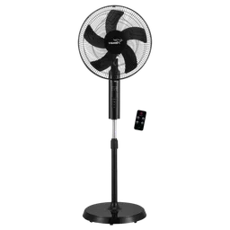 V-GUARD Esfera 400mm 5 Blade Pedestal Fan with Remote (In-built Safety Shutter, Black)-image-76