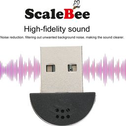 scalebee USB 2.0 Microphone MIC Audio Adapter for PC, Laptop Studio Speech Voice Recognition Mic Audio Adapter Computer Microphones Voice Tube Microphone image 5