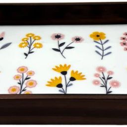 Wooden tray set of 1 with UV print|Serving Tray|Multipurpose Tray|AHS-T1819 Tray-23