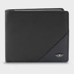 Men Casual, Formal, Travel Black Genuine Leather Wallet - Mini-image-67