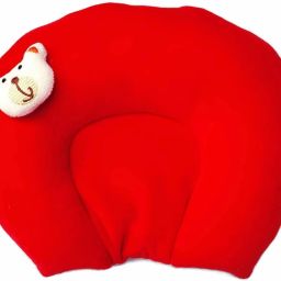 Pillow for Newborn Baby-Round Head Shaping Baby Pillow, 0-12 Months, infant Mustard Seeds, Microfibre Smiley Baby Pillow Pack of 1-image-26
