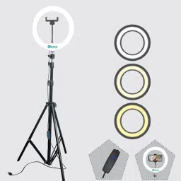 JAMMY ZONES Tripod stand with ring light for perfect video and picture shooting Tripod, Tripod Kit-25