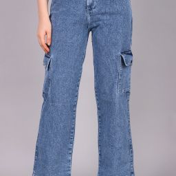 Women Boyfriend High Rise Blue Jeans-image-25