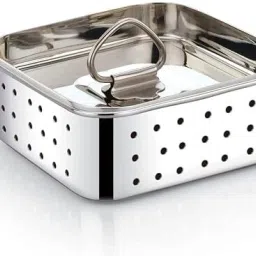 Hasti Stainless Steel Square Shape Indian Paneer/Tofu Press Mould Maker (250 Ml) Strainer-26