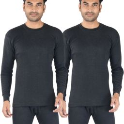 Lyril FIERO LAVA Men's Thermals Round Neck Vest Men Top Thermal-image-25