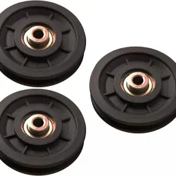 Exercise Machine Attachments Pulley 4-inch with Inbuilt Bush & Bearing - Pack of 3 Climbing Pulley-picture-15