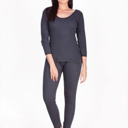 Dollar Solid Full Sleeve Round Neck Women Top & Pyjama Set Women Top - Pyjama Set Thermal-image-21