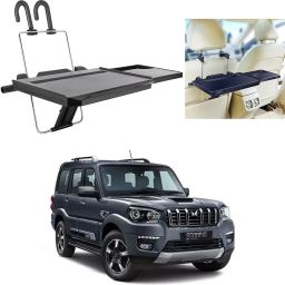 FT-08 Car Back Seat Tray, Foldable Laptop Desk and Food Tray For Scorpio N Cup Holder Tray Table-image-40