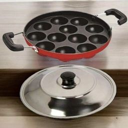 hriday PP-ALUMNM-Paniarakkal-7405 Paniarakkal with Lid 1 L capacity 24 cm diameter-picture-16