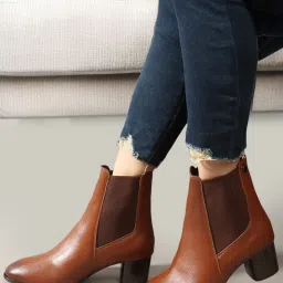 Women Casual Block-Heeled Chelsea Boots Boots For Women-image-98