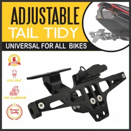 CNC Adjustable Foldable Tail Tidy | Bike Number Plate Holder for All Bikes Bike Number Plate-8