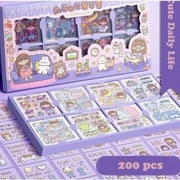 8 cm Cute Kawaii Japanese Style Cartoon Vivid Stickers Stationery Journals Scrapbook Self Adhesive Sticker-image-47