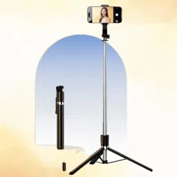 BITWEAVE R1S-L Selfie Stick with Tripod Function & LED Fill Light – Universal Fit 5” to 7” Smartphones Bluetooth Selfie Stick-35