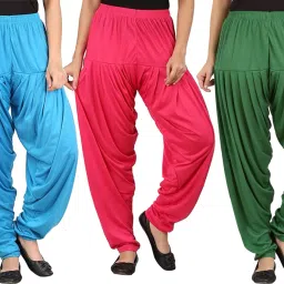 Solid Viscose Women Harem Pants-image-8