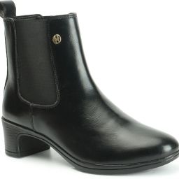 Black Solid Outdoor Women Boots Boots For Women-image-43