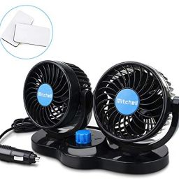 Car Fan 12V 360 Degree High Speed Quiet Strong Dashboard Auto Cooling Air Fan Car Interior Fan-image-22