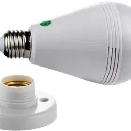 Inext High Quality WiFi Bulb Shape Fisheye 360° Panoramic Wireless Camera with LED Security Camera-image-17
