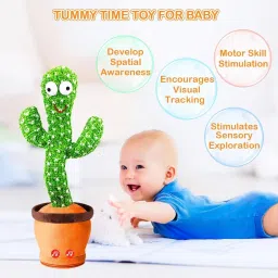 xoom toys Rechargeable Dancing Cactus Toy | Talking, Singing & Recording Funny Toy image 4