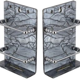 TDO Wall Mount Mobile Stand Phone Holder , TV, AC Remote Holder ( Colour MARBEL BLACK 2 Pcs) Mobile Holder-image-20