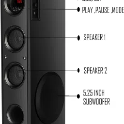 RZG Premium H2 120 W Bluetooth Tower Speaker image 3