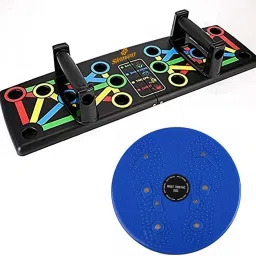 ANYTIME FITNESS COMBO 14in1 Push Up Board & Tummy Twister/Slimmer Fitness Accessory Kit Kit-30