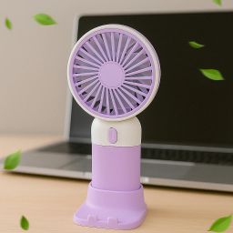 Flypee Mini Fan,Small cute mini fan,Rechargeable mini fan with 3 Speed Mode super fast Cutest 350 USB Fan, Rechargeable Fan-image-72