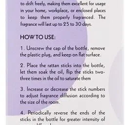 orva FRENCH LAVENDER Reed Diffuser Fragrance Include Diffuser Oil(6Rattan Stick Free) Diffuser, Diffuser Set image 2