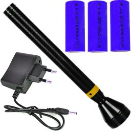 Professional Waterproof Ultra Bright 1500m Rechargeable 3 Mode LED Flashlight Torch 8 hrs Torch Emergency Light-25