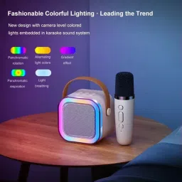 dollvo Wireless Bluetooth Speaker with Mic | RGB Lights | Portable & Rechargeable | image 4