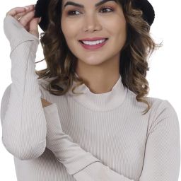 Frackson Black Word Print Bucket Cap Hats Reversible for Women Sun Protection Cap-16